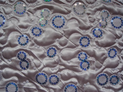 Motif de broderie à paillettes