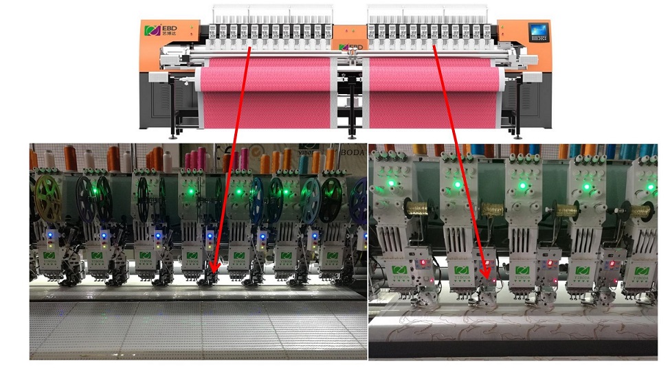Dispositif de broderie &agrave; paillettes, dispositif de broderie &agrave; cordon simple